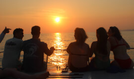 Private Catamaran Sunset Cruise Garza 3.5 hrs
